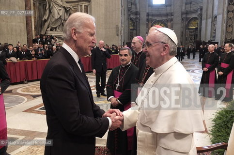Joe Biden, Papa Bergoglio, Pope Francesco, Santo Padre Francesco, Vice Presidente degli Stati Uniti ©FotografiaFelici/Rosebud2