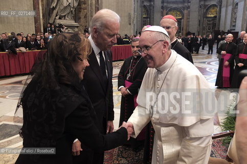 Joe Biden, Papa Bergoglio, Pope Francesco, Santo Padre Francesco, Vice Presidente degli Stati Uniti ©FotografiaFelici/Rosebud2