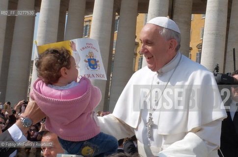 Pope Francis with children in Vatican City, Rome 2013. ©FotografiaFelici/Rosebud2