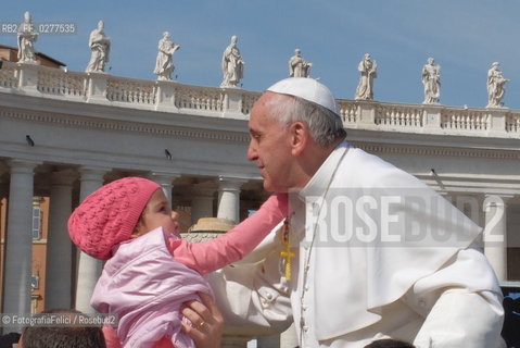 Pope Francis with children in Vatican City, Rome 2013. ©FotografiaFelici/Rosebud2