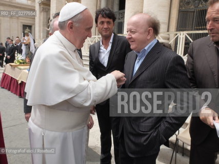 Pope Francis and Massimo Boldi, Rome Vatican City, 2013. ©FotografiaFelici/Rosebud2