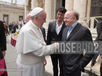 Pope Francis and Massimo Boldi, Rome Vatican City, 2013. ©FotografiaFelici/Rosebud2