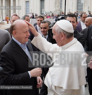 Pope Francis and Massimo Boldi, Rome Vatican City, 2013. ©FotografiaFelici/Rosebud2