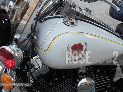 Rome, Vatican City, June 16, 2013.Le motociclette Harley Davidson della gendarmeria pontificia, the Harley Davidson of the Papal Police, Pope Francis. ©FotografiaFelici/Rosebud2