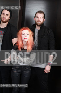 PARAMORE.12/2012. ©DALLE APRF/Rosebud2