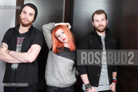 PARAMORE.12/2012. ©DALLE APRF/Rosebud2