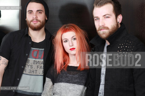 PARAMORE.12/2012. ©DALLE APRF/Rosebud2