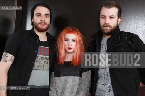 PARAMORE.12/2012. ©DALLE APRF/Rosebud2