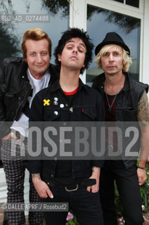 The band GREEN DAY.7/2O12.session. ©DALLE APRF/Rosebud2