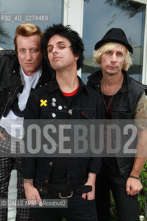 The band GREEN DAY.7/2O12.session. ©DALLE APRF/Rosebud2