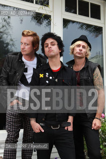 The band GREEN DAY.7/2O12.session. ©DALLE APRF/Rosebud2