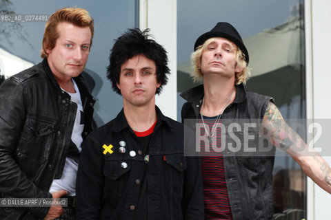 The band GREEN DAY.7/2O12.session. ©DALLE APRF/Rosebud2