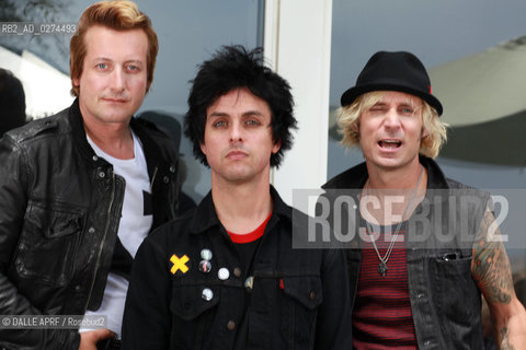 The band GREEN DAY.7/2O12.session. ©DALLE APRF/Rosebud2