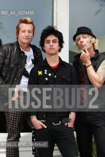 The band GREEN DAY.7/2O12.session. ©DALLE APRF/Rosebud2