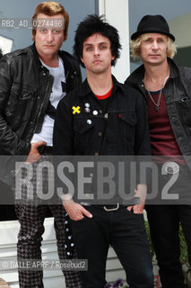 The band GREEN DAY.7/2O12.session. ©DALLE APRF/Rosebud2