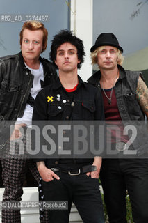 The band GREEN DAY.7/2O12.session. ©DALLE APRF/Rosebud2