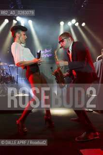 The Parov Stelar Band en concert au Montreux Jazz Festival..Montreux, juillet 2013. ©DALLE APRF/Rosebud2