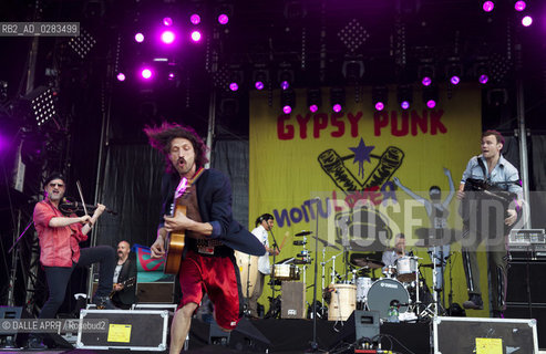 gogol bordello.30 juin 2013.Festival Solidays.Hippodrome de Longchamp..Michela Cuccagna ©DALLE APRF/Rosebud2