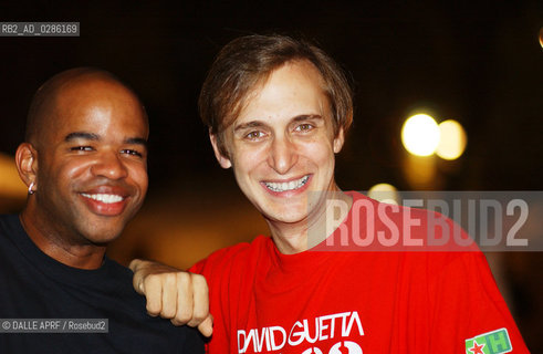 David Guetta - DJ français - né le 7 novembre 1967 à Paris - debute à lâge de 17 ans - Nice Jazz festival 2003.                   . ©DALLE APRF/Rosebud2