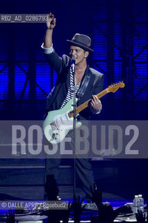 Bruno Mars performs on stage at Zenith Paris concert hall, France, on October 20, 2011..Credit : ALLAMAN/DALLE ©DALLE APRF/Rosebud2