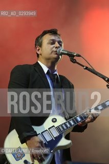 Manic street preachers on Sziget stage. Sziget is the bigest european festival;in Hiongrie  8/ 2014. ©DALLE APRF/Rosebud2