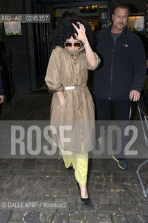 Lady Gaga takes a drink at Brauhaus Sion in Cologne on September 06, 2014. ©DALLE APRF/Rosebud2