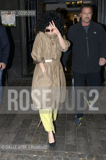 Lady Gaga takes a drink at Brauhaus Sion in Cologne on September 06, 2014. ©DALLE APRF/Rosebud2