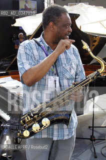 Chico Freeman invité par The Cookers..Chico Freeman (saxophone ténor)....Festival Jazz à Vienne.Jeudi 9 juillet 2015.. ©DALLE APRF/Rosebud2