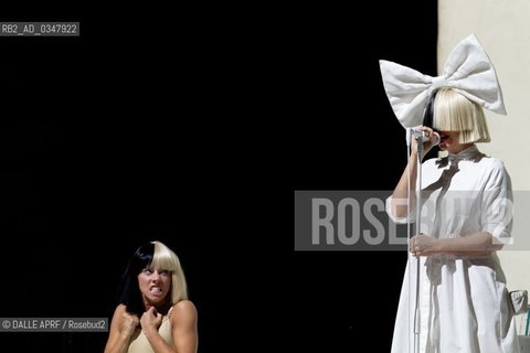 SIA  .SZIGET, Budapest, HUNGARY, 15/08/2016.credit :MrCrash - DALLE ©DALLE APRF/Rosebud2