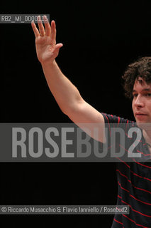 Rome Jul 19 2006 Auditorium Parco della Musica.The young venezuelan conductor Gustavo Dudamel during the reharsals with the Santa Cecilia Orchestra.  ©Riccardo Musacchio & Flavio Ianniello/Rosebud2