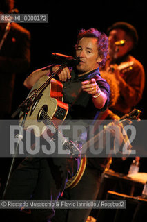 Rome, Oct 10 2006. The US artist Bruce Springsteen in concert..Ph Riccardo Musacchio & Flavio Ianniello / GraziaNeri  ©Riccardo Musacchio & Flavio Ianniello/Rosebud2