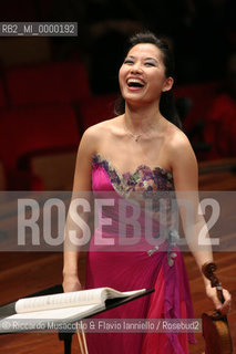 Rome, Auditorium May 23 2006.National Santa Cecilia Orchestra.Conductor: Carlo Tenan.Violin: Sarah Chang .  ©Riccardo Musacchio & Flavio Ianniello/Rosebud2