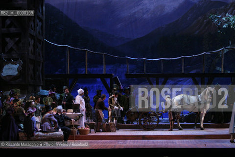 Roma, Teatro dell Opera 20 11 2005.La Sonnambula. Musica di Vincenzo Bellini.Regia Pier Francesco Maestrini.Direttore dÍorchestra Bruno Campanella.Scene e costumi Alfredo Troisi.Ph Riccardo Musacchio  ©Riccardo Musacchio & Flavio Ianniello/Rosebud2