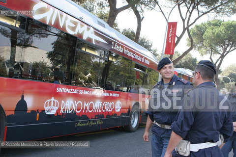 Rome, Auditorium Oct 13 2006.Romefilmfest 2006.In the picture: the cinema bus.  ©Riccardo Musacchio & Flavio Ianniello/Rosebud2