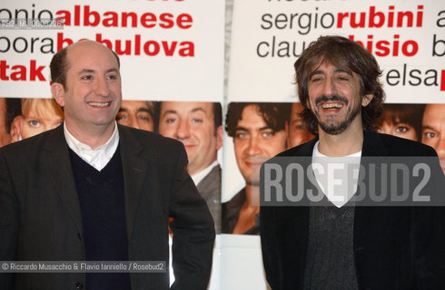 Rome, Jan 16 2007.Photocall of the movie Manuale damore 2..Director: Giovanni Veronesi..In the picture: the italian actors Antonio Albanese and Sergio Rubini..  ©Riccardo Musacchio & Flavio Ianniello/Rosebud2