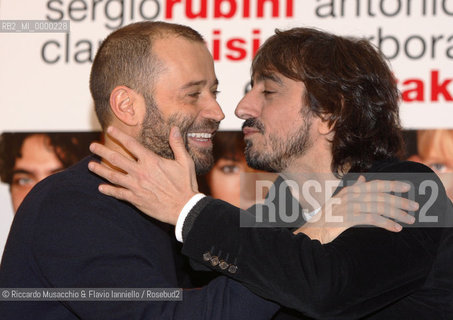 Rome, Jan 16 2007.Photocall of the movie Manuale damore 2..Director: Giovanni Veronesi..In the picture: the italian actors Fabio Volo and Sergio Rubini..  ©Riccardo Musacchio & Flavio Ianniello/Rosebud2