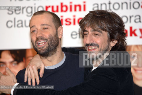 Rome, Jan 16 2007.Photocall of the movie Manuale damore 2..Director: Giovanni Veronesi..In the picture: the italian actors Fabio Volo and Sergio Rubini..  ©Riccardo Musacchio & Flavio Ianniello/Rosebud2