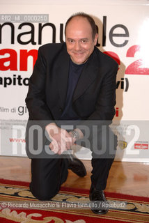 Rome, Jan 16 2007.Photocall of the movie Manuale damore 2..Director: Giovanni Veronesi..In the picture: the italian actor Carlo Verdone..  ©Riccardo Musacchio & Flavio Ianniello/Rosebud2