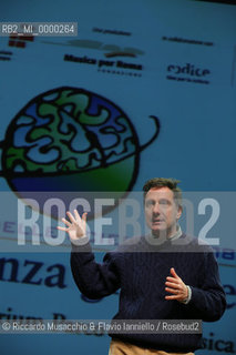 Rome, Auditorium Jan 14 2008.The Festival of Sciences Global ConScience.In the picture: Portrait of Mario Tozzi..  ©Riccardo Musacchio & Flavio Ianniello/Rosebud2