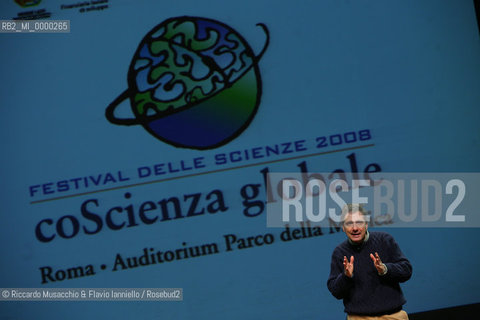 Rome, Auditorium Jan 14 2008.The Festival of Sciences Global ConScience.In the picture: Portrait of Mario Tozzi..  ©Riccardo Musacchio & Flavio Ianniello/Rosebud2