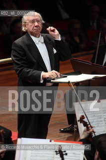 Rome, Jan 31 2009 Auditorium Music Park.Santa Cecilia National Accademy Orchestra,.Gennadij Rozhdestvensky conductor,.Julia Fischer violin..  ©Riccardo Musacchio & Flavio Ianniello/Rosebud2