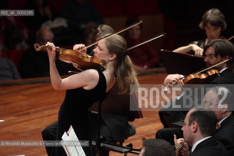 Rome, Jan 31 2009 Auditorium Music Park.Santa Cecilia National Accademy Orchestra,.Gennadij Rozhdestvensky conductor,.Julia Fischer violin..  ©Riccardo Musacchio & Flavio Ianniello/Rosebud2