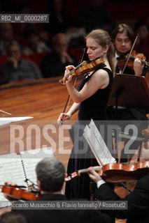 Rome, Jan 31 2009 Auditorium Music Park.Santa Cecilia National Accademy Orchestra,.Gennadij Rozhdestvensky conductor,.Julia Fischer violin..  ©Riccardo Musacchio & Flavio Ianniello/Rosebud2