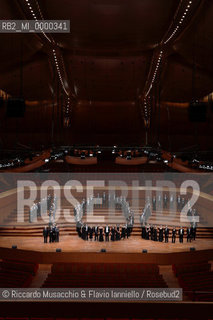 1908 -  2008 Santa Cecilia National Accademy Orchestra 100th anniversary. in the picture:the orchestra on Santa Cecilia Honcert Hall at Auditorium.   ©Riccardo Musacchio & Flavio Ianniello/Rosebud2