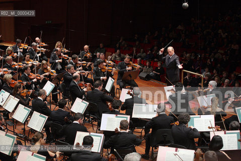 Rome, Auditorium  Nov 29 2008.Santa Cecilia Orchestra.Rafael Fruhbeck de Burgos conductor..  ©Riccardo Musacchio & Flavio Ianniello/Rosebud2