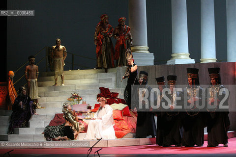 Roma,Opera Theatre 12 01 2007.Salome, from a booklet of Hedwig Lachmann, music by Richard Strauss, conductor Gunter Neuhold, director Giorgio Albertazzi, scene Lorenzo Fonda, costums Elena Mannini, Opera Theatre Orchestra.  ©Riccardo Musacchio & Flavio Ianniello/Rosebud2