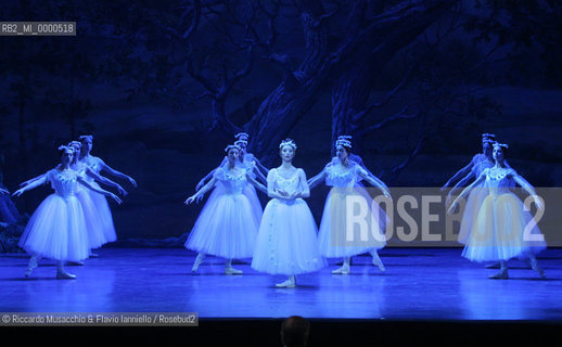 Feb 28 2006, Rome Opera Theatre .GISELLE, a ballet from music of Adolphe-Charles Adam .Orchestra and ballet company of Opera Theatre.conductor: David Coleman.Coreografphie of Carla Fracci, by Jean Coralli, Jules Perrot, Marius Petipa, Anton Dolin .Scene and Costumes: Anna Anni.Dancers:.Giselle: Svetlana Lunkina.The Prince Albrecht: Yuri Vyskubenko.In the picture: the dancer Gaia Straccamore.  ©Riccardo Musacchio & Flavio Ianniello/Rosebud2