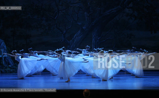 Feb 28 2006, Rome Opera Theatre .GISELLE, a ballet from music of Adolphe-Charles Adam .Orchestra and ballet company of Opera Theatre.conductor: David Coleman.Coreografphie of Carla Fracci, by Jean Coralli, Jules Perrot, Marius Petipa, Anton Dolin .Scene and Costumes: Anna Anni.Dancers:.Giselle: Svetlana Lunkina.The Prince Albrecht: Yuri Vyskubenko.  ©Riccardo Musacchio & Flavio Ianniello/Rosebud2