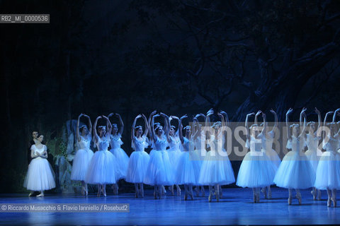 Feb 28 2006, Rome Opera Theatre .GISELLE, a ballet from music of Adolphe-Charles Adam .Orchestra and ballet company of Opera Theatre.conductor: David Coleman.Coreografphie of Carla Fracci, by Jean Coralli, Jules Perrot, Marius Petipa, Anton Dolin .Scene and Costumes: Anna Anni.Dancers:.Giselle: Svetlana Lunkina.The Prince Albrecht: Yuri Vyskubenko.  ©Riccardo Musacchio & Flavio Ianniello/Rosebud2