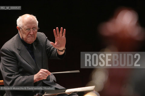 Mar 03 2006 Rome, Auditorium.National Santa Cecilia Orchestra.Conductor Mstislav Rostropovic.  ©Riccardo Musacchio & Flavio Ianniello/Rosebud2